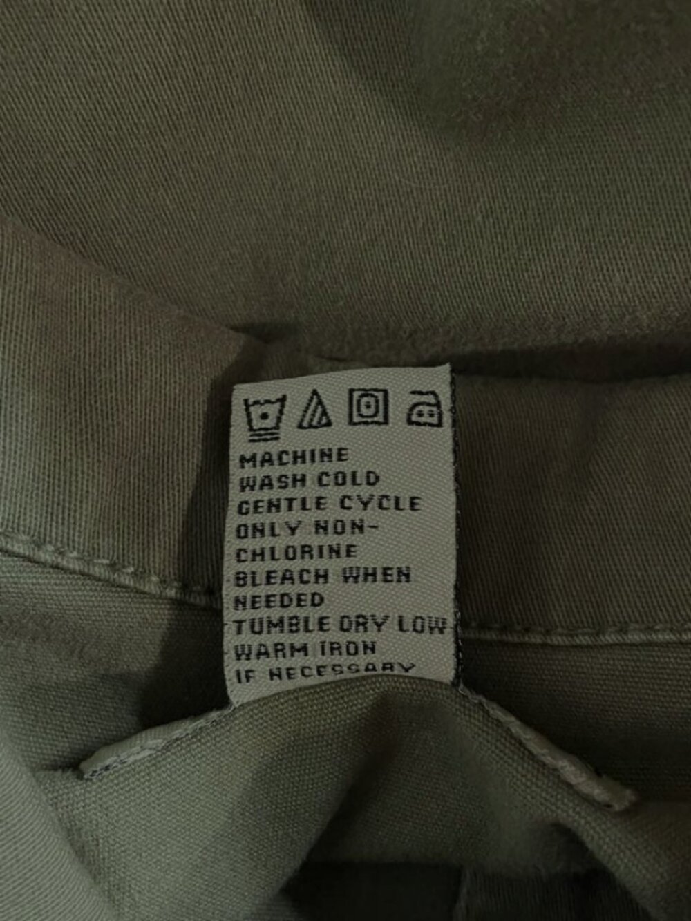 Bamboo Traders Army Green Utility Jacket Large L Cotton Stretch - Picture 8 of 11